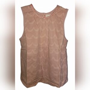 NWT Miki Miette Braided Collar Girl's Sleeveless Blouse Size 12Y